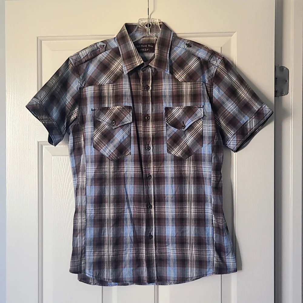 Red Level Nine Button-Down - Picture 1 of 3